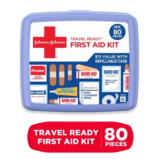 Johnson & Johnson 80-Piece First Aid Kit