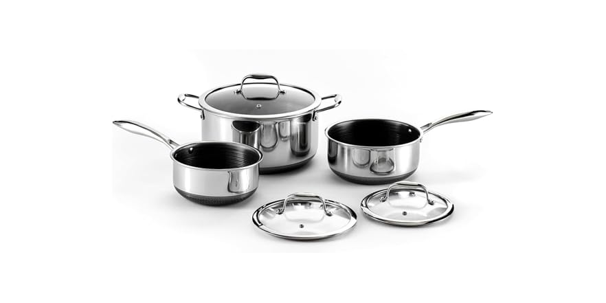 HexClad 6-Piece Hybrid Pot Set