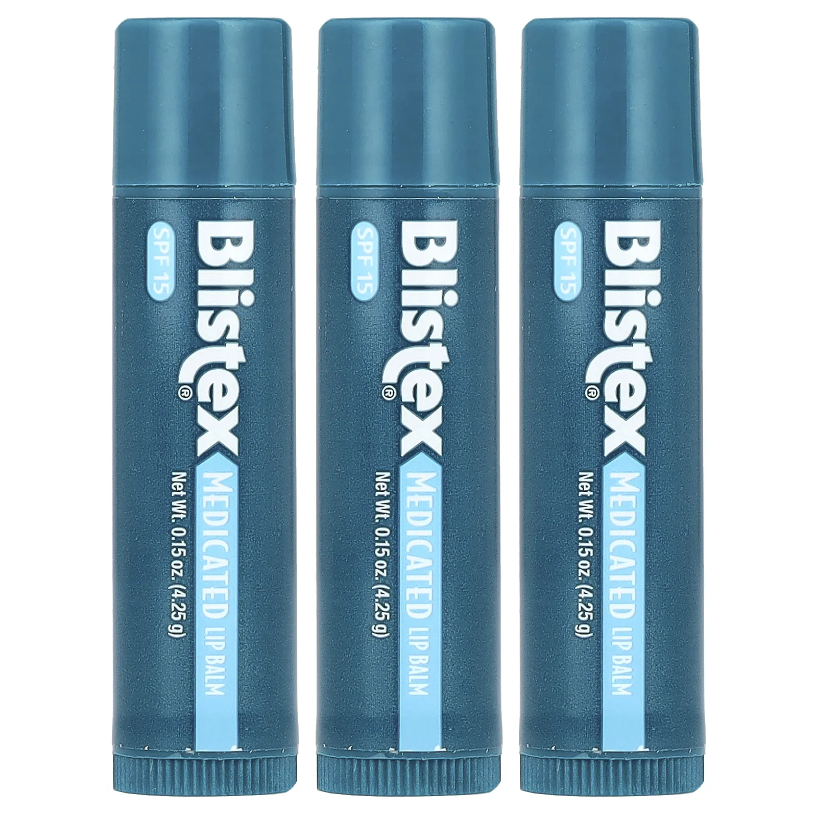 Blistex Medicated Lip Balm SPF 15, 3-Count