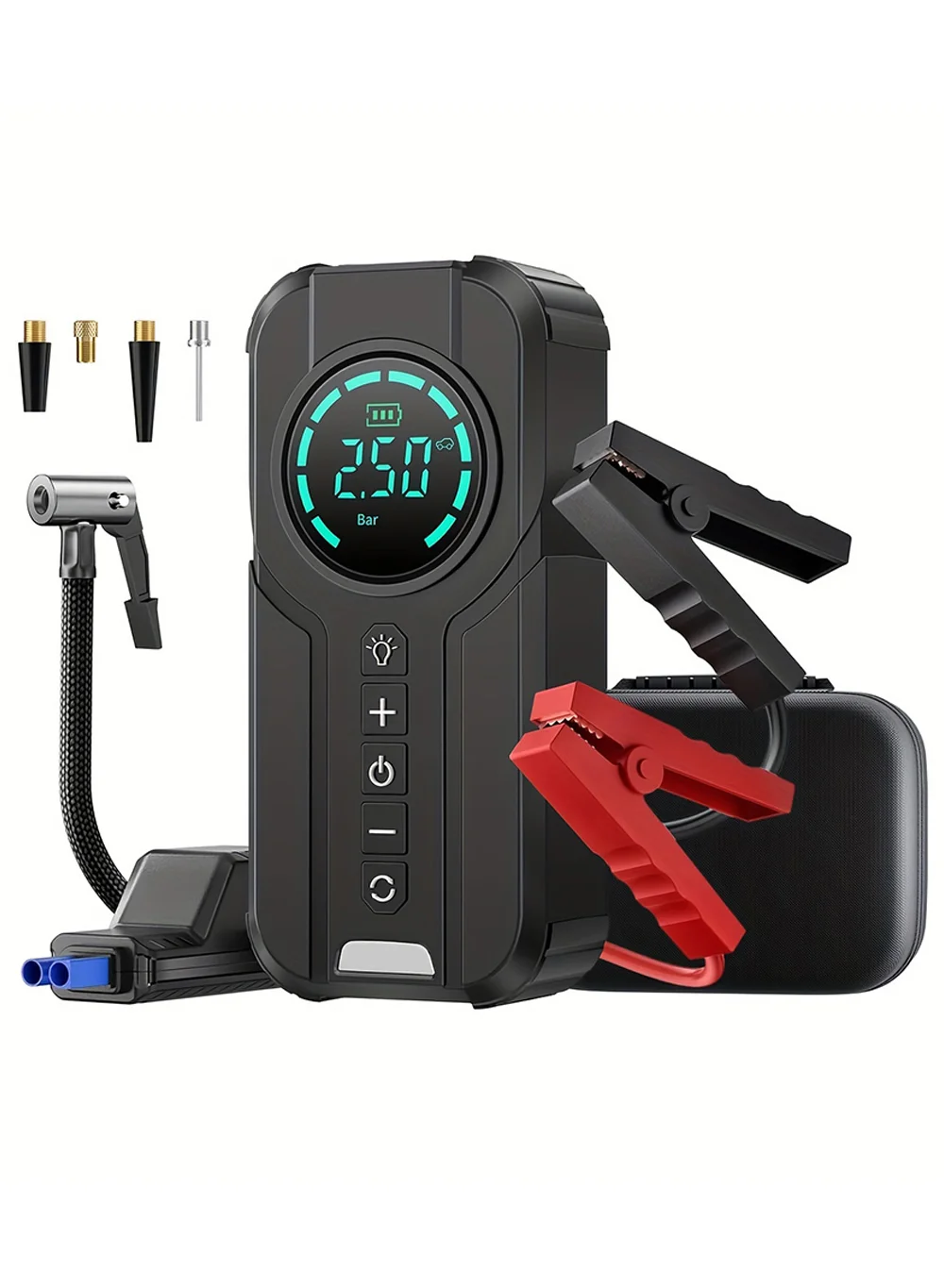 12V Car Battery Jump Starter w/ 160PSI Air Compressor