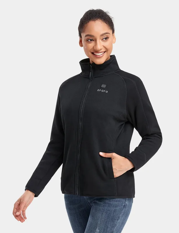 Ororo Women's Heated Full-Zip Fleece Jacket