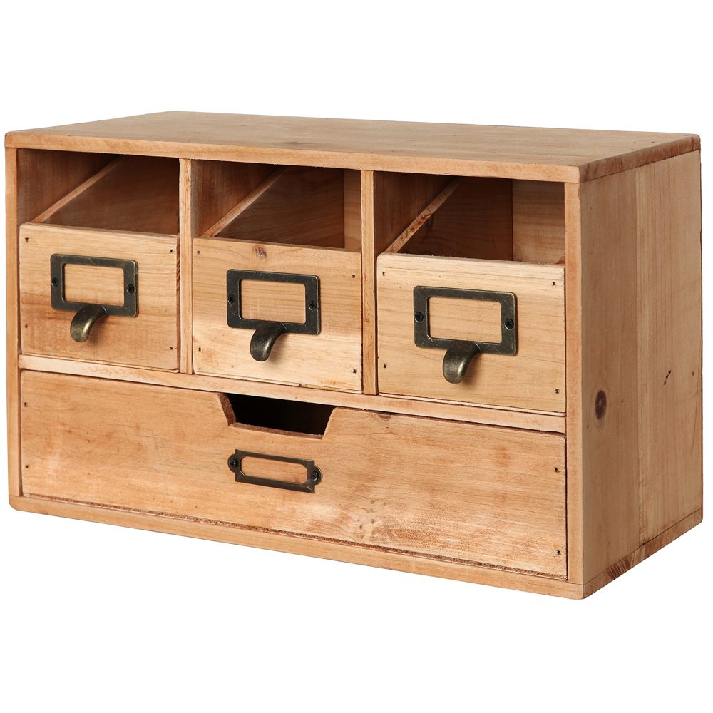 Primo Supply 4-Drawer Apothecary Desk Organizer