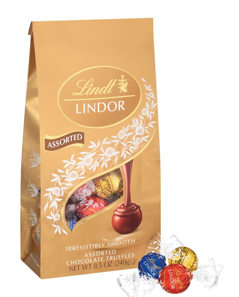 Lindt LINDOR Assorted Chocolate Truffles, 15.2 oz Bag