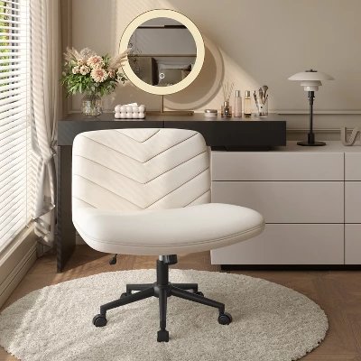 Yaheetech Armless Adjustable Swivel Desk Chair