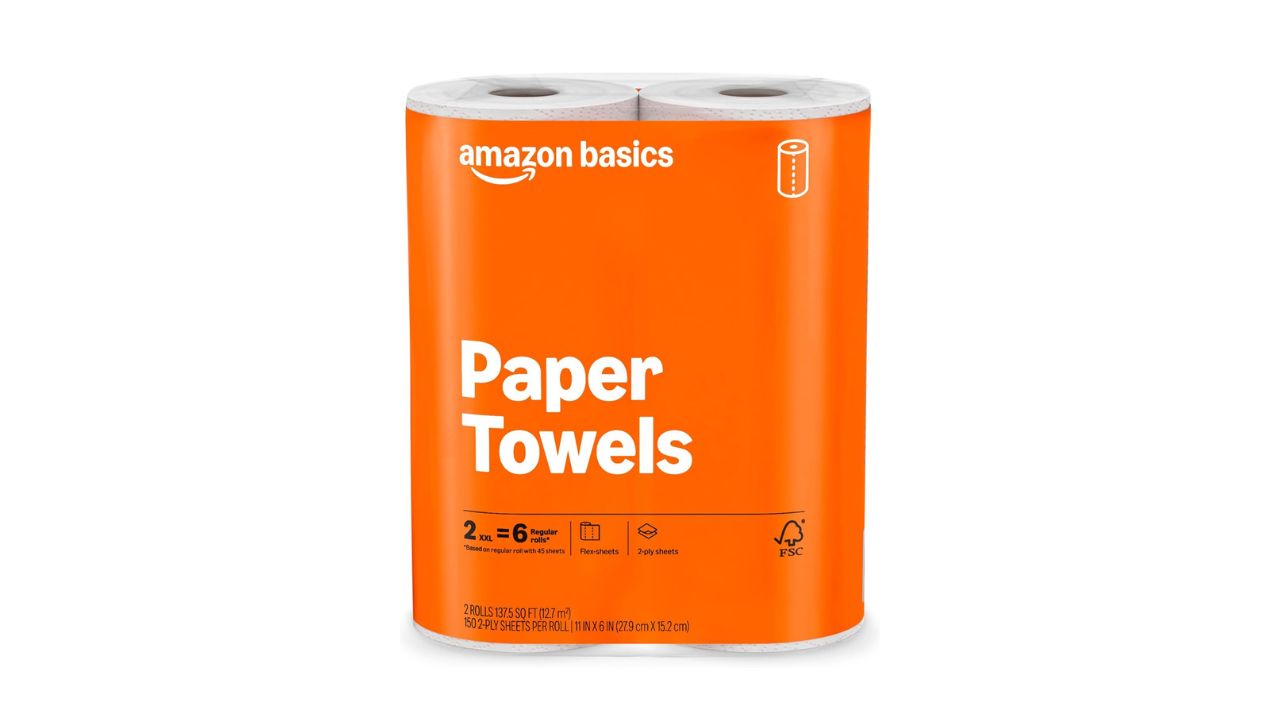 Amazon Basics 2-Ply Flex-Sheets Paper Towels (2-pack)