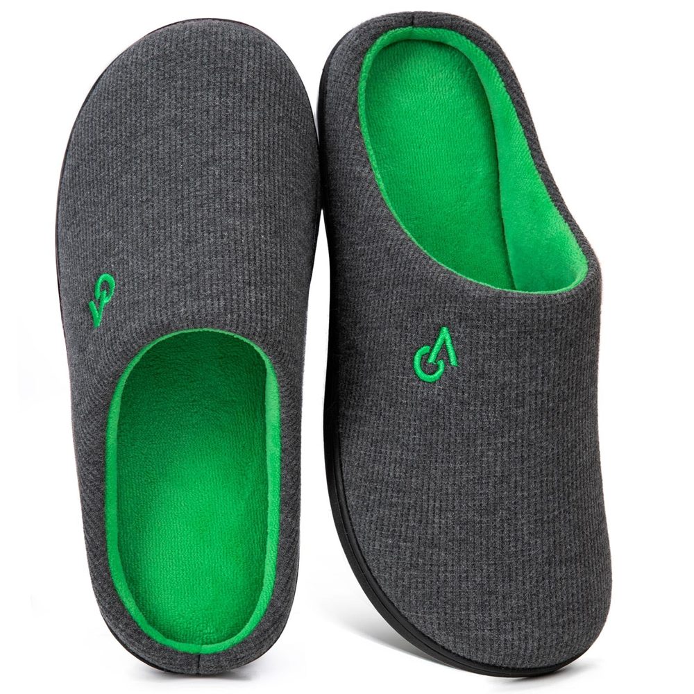 VeraCosy Two-Tone Memory Foam Slippers