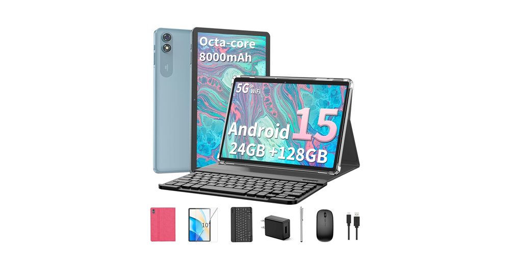 Relndoo 2-in-1 Laptop and Tablet (Android 16, Gemini AI)