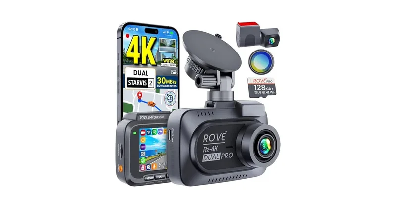 ROVE R2-4K Dual PRO Dash Cam
