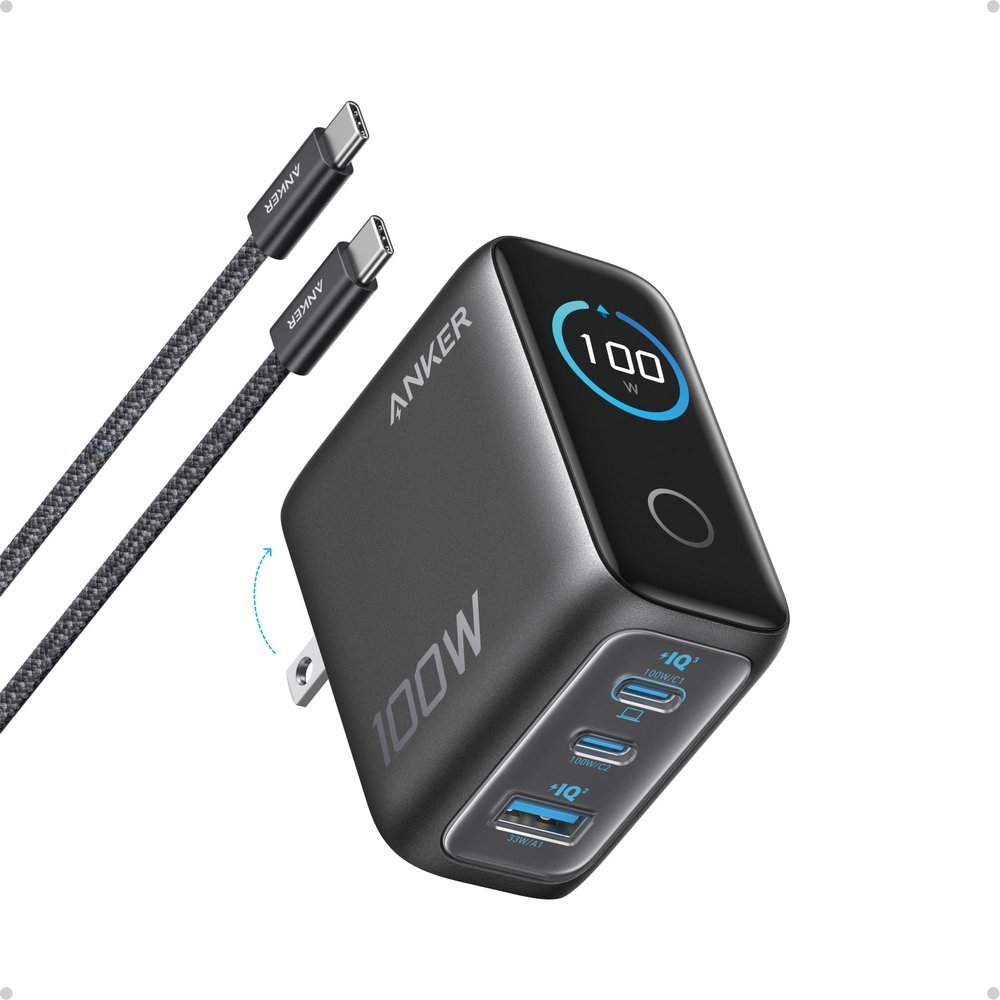 Anker Laptop Smart Display Charger (Laptop Charger Pro, 100W)