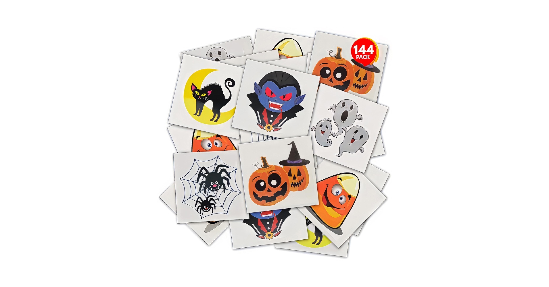 Halloween temporary tattoos for kids in assorted designs