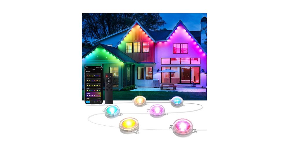 RUMCU LIFE 200' Smart RGB+IC LEDs Outdoor Permanent Lights
