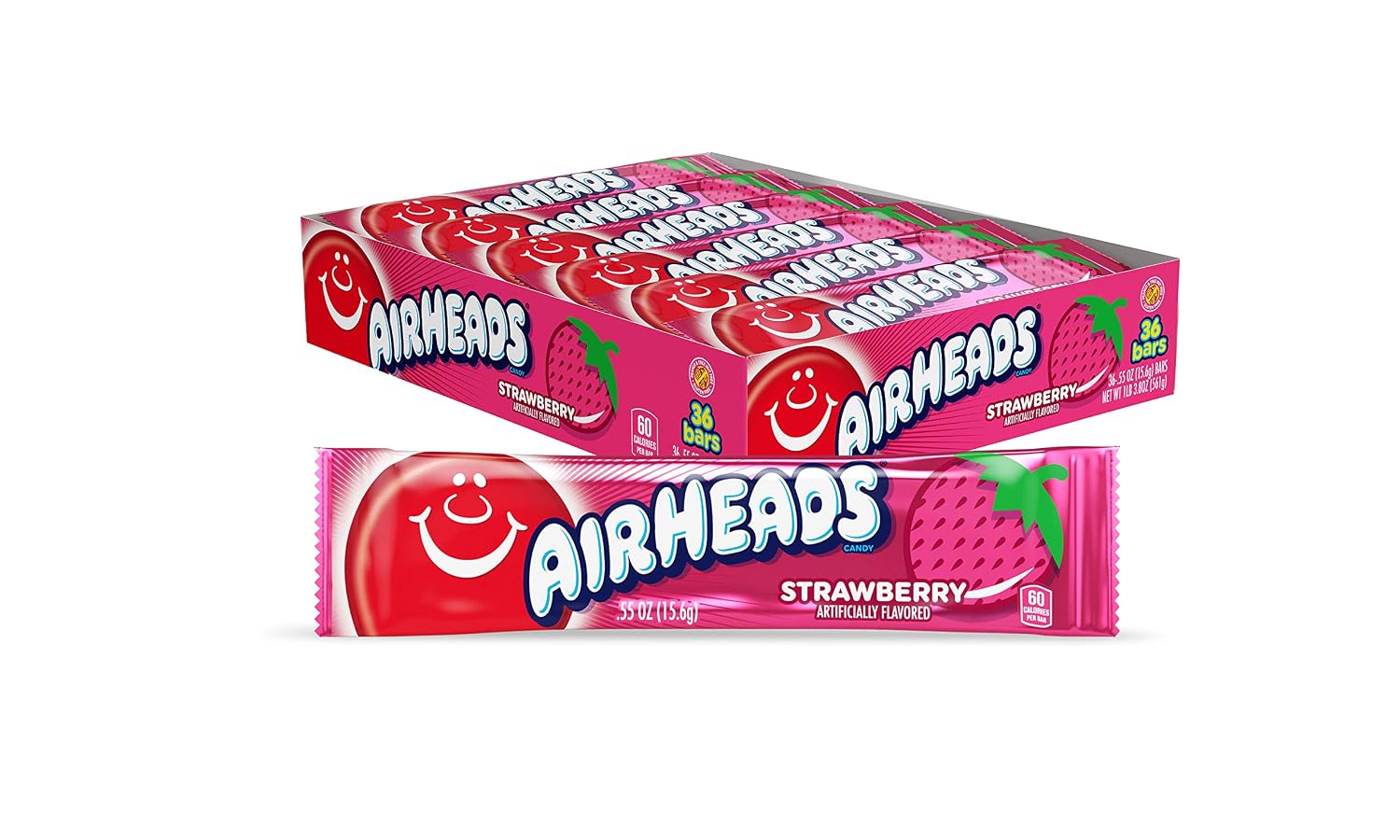 Airheads Full-Size Candy Bars, 36-Count