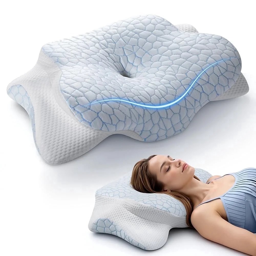 Missleep Cervical Neck Pillow with Memory Foam