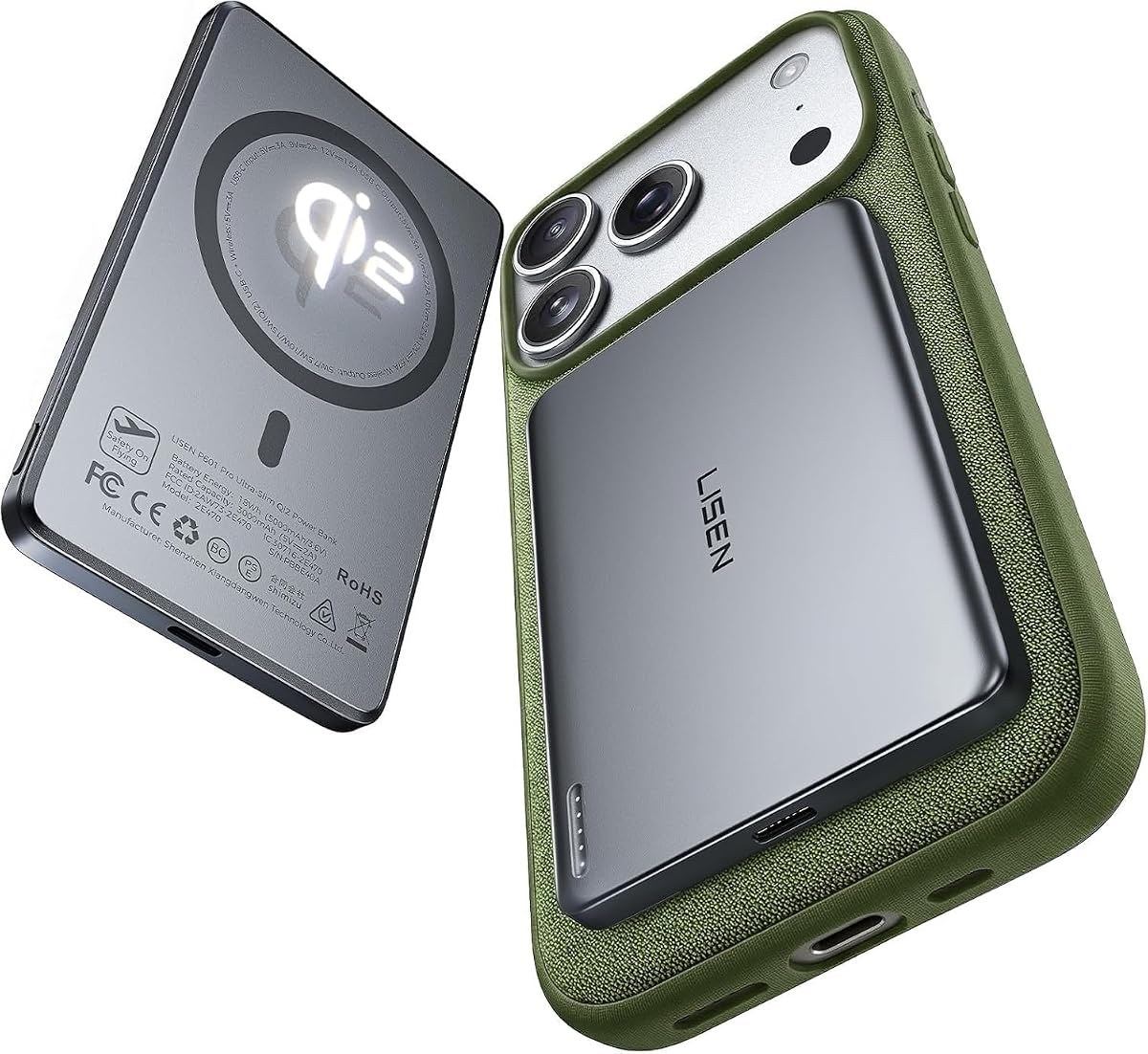 LISEN 0.2-Inch 5,000mAh Ultra-Slim Power Bank