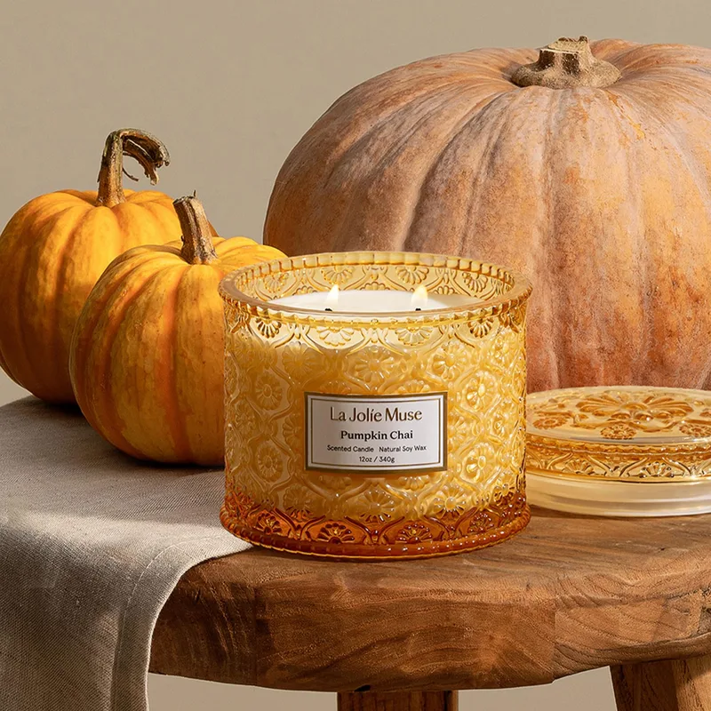 La Jolie Muse Pumpkin Chai Scented Candle