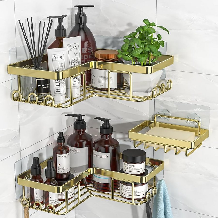 YASONIC Shower Caddy Adhesive Rustproof Organizer