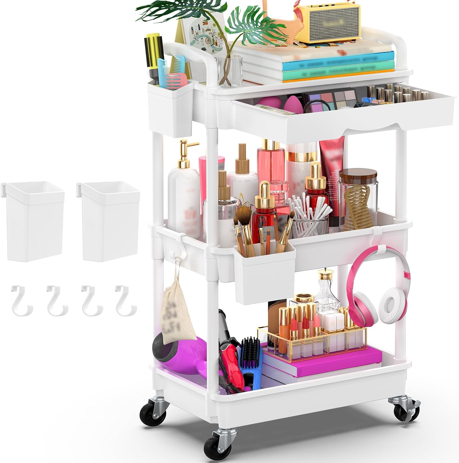 Goovilla 3-Tier Rolling Cart