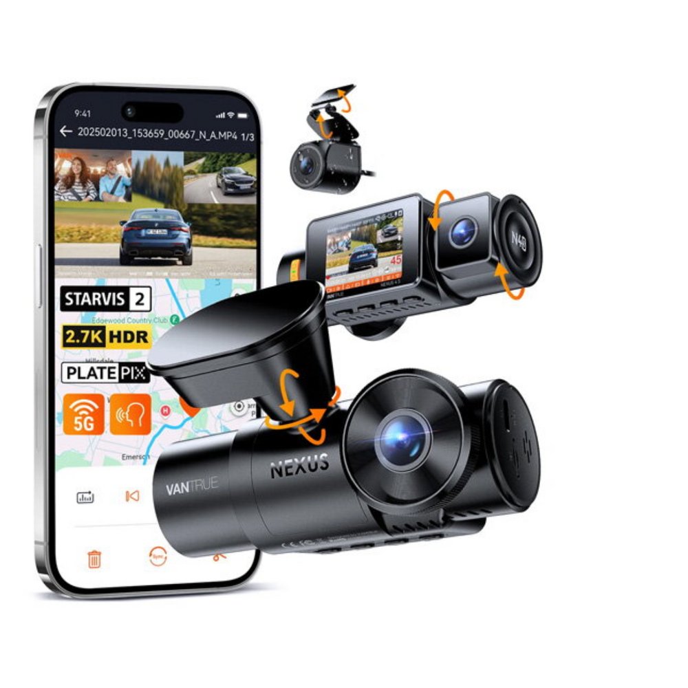Vantrue N4S 2.7K 3-Channel Dash Cam