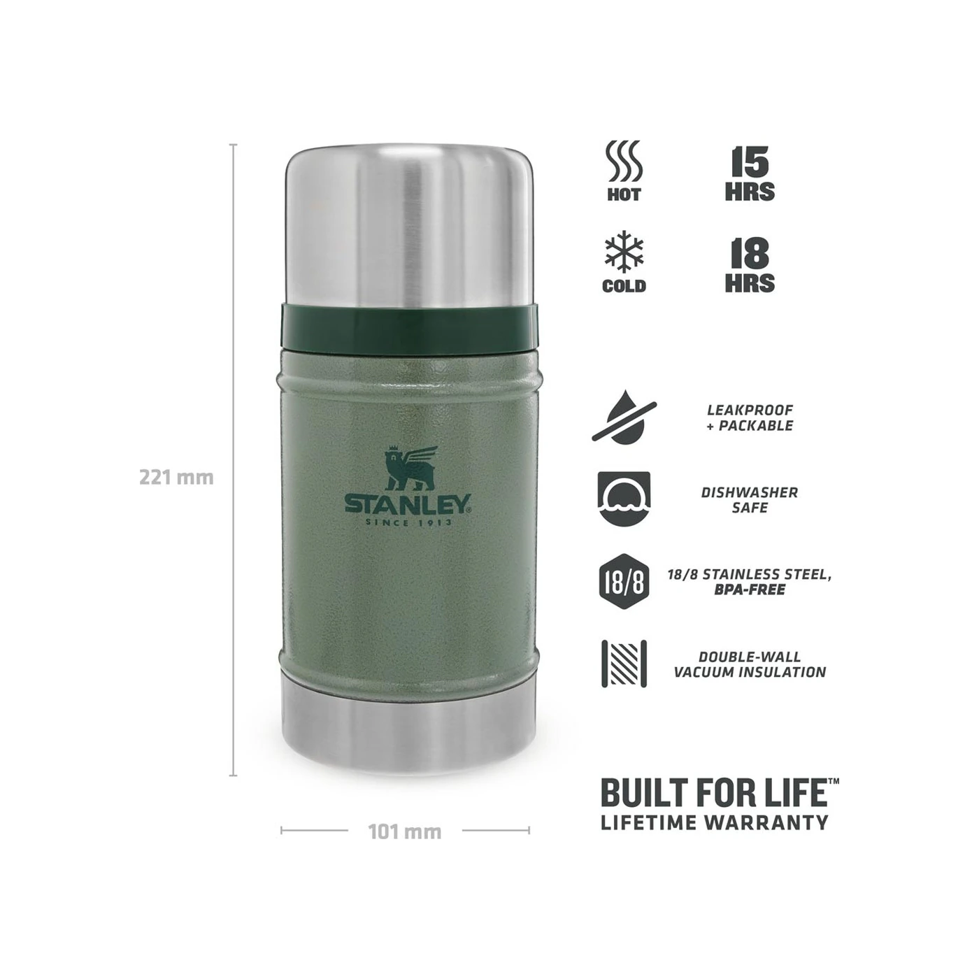 Stanley Classic Vacuum Insulated Thermos, 24-Ounce